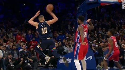 NBA Video Nikola Jokic Converts The Circus Shot