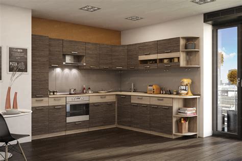Угловая Модульная кухня МДФ 2,8х2,49 м Зербано - купить недорого в ...