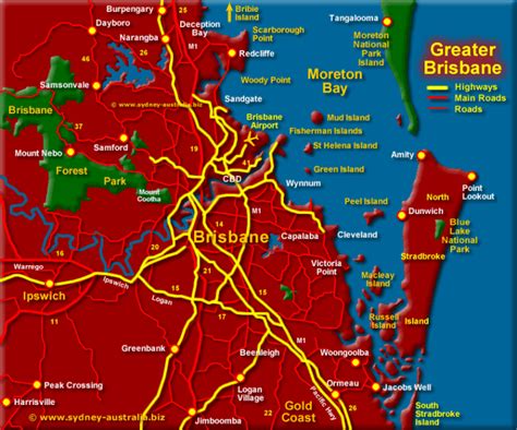 Map Of Brisbane Qld A Comprehensive Guide To Explore The City