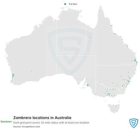 Number of Zambrero locations in Australia in 2024 | ScrapeHero