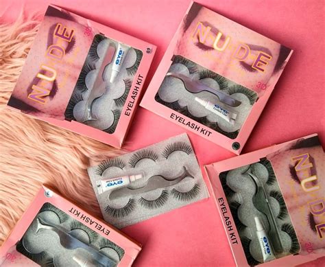 CAJA CON PESTAÑAS NUDE PINZA Y PEGAMENTO Monserrat Garcia