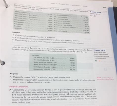 Solved Chapter Managerial Accounting Concepts And Princes Chegg