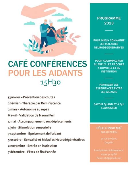 Seniors café conférence pour les aidants COGOLIN Site officiel de