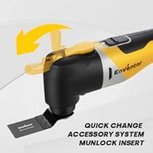 Enventor Brushless Oscillating Multi Tool V Cordless Oscillating