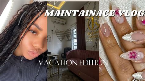 Maintenance Vlog Prep Me For Vacation Hair Nails Lashes Youtube