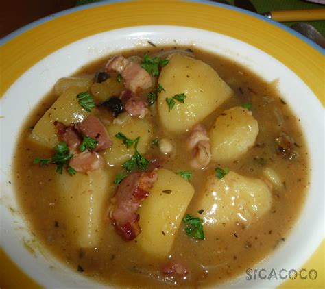 RAGOÛT DE POMMES DE TERRE AU LARD LES CARNETS DE SICACOCO