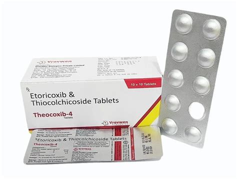 Etoricoxib 90 Mg Thiocolchicoside 4mg At Rs 2350 Box Etoricoxib 60mg