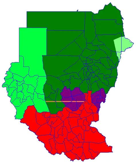 Sudan Political Regions July 2006 • Mapsof.net