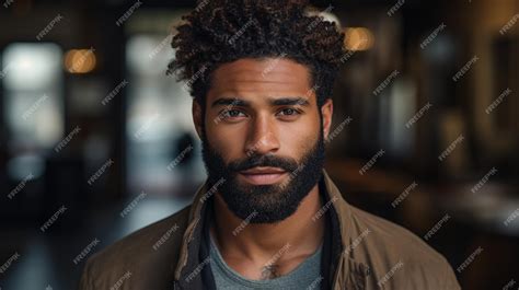 Premium Ai Image Urban Male African American Ai Generated Portrait Image