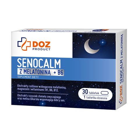 DOZ Product Senocalm z melatoniną B6 tabletki 30 szt