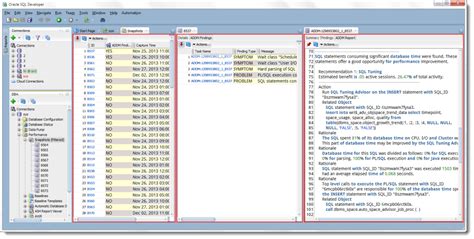 Quick Tip Snapshot Findings And Addm Reports In Sql Developer 4