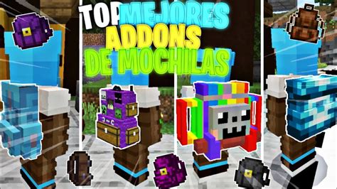 TOP LOS MEJORES MODS ADDONS DE MOCHILAS PARA MINECRAFT POKET EDITION