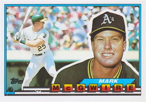 1989 Topps Big 34 Mark McGwire Trading Card Database