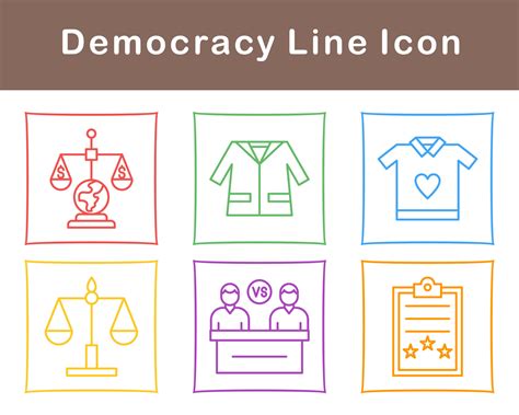 Democracy Vector Icon Set 21518367 Vector Art at Vecteezy