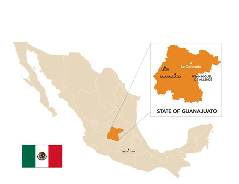 Guanajuato Mexico Map