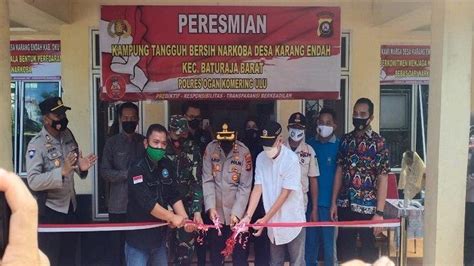 Desa Karang Endah Resmi Jadi Kampung Tangguh Bersih Narkoba Ini