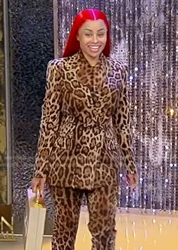 Wornontv Blac Chynas Leopard Print Suit On Tamron Hall Show Clothes