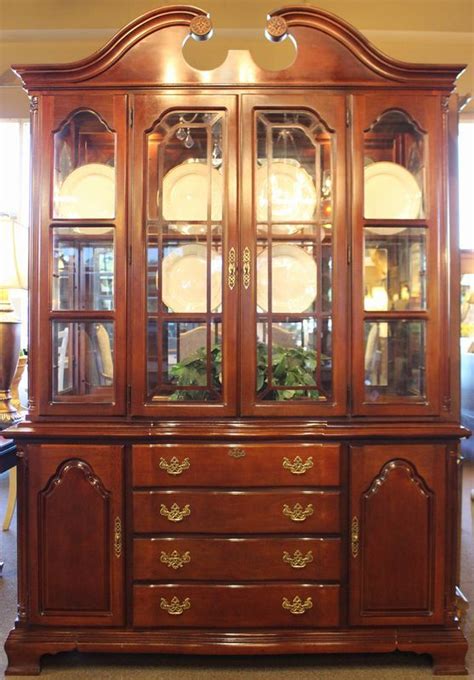 Vintage Cherry China Cabinet By American Drew Cherry China Cabinet