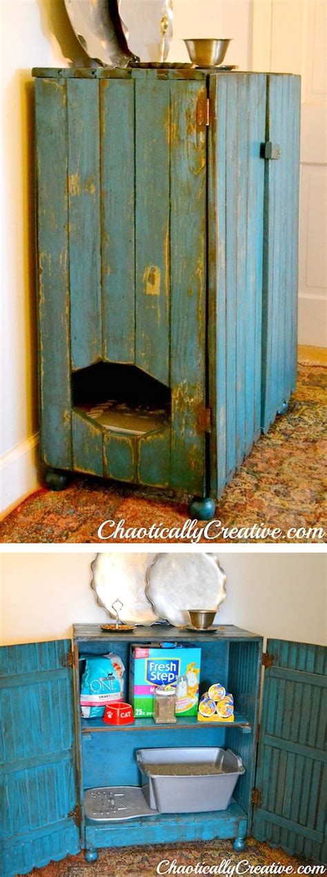 Cabinet For Cat Litter Box Ways To Hide Litter Box Litter Box Cat