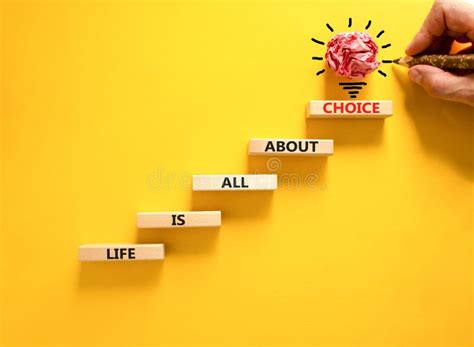 Choice And Life Symbol Concept Words Life Is All About Choice On