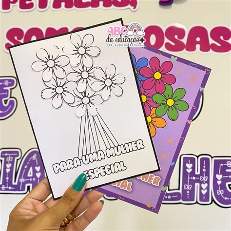 Cartão Para O Dia Da Mulher Educação Infantil - Kit Dia Da Mulher – Painel – Cartão – Atividade – Loja ABC da Educação ...