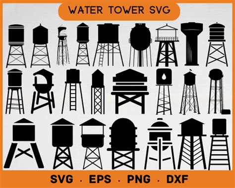 Gruene Water Tower Woodworking Projects Plans Water Tank Silhouette