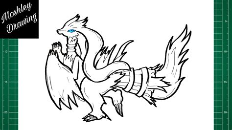 How To Draw Reshiram Legendary Pokemon Youtube