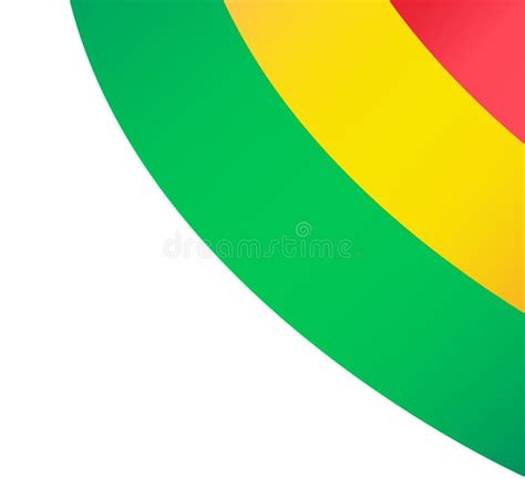 Bolivia Flag Wave Isolated On Png Or Transparent Background Stock