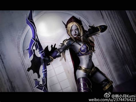 国人美女玩家cos希女王：为了希尔瓦娜斯的胜利 新浪魔兽世界专区