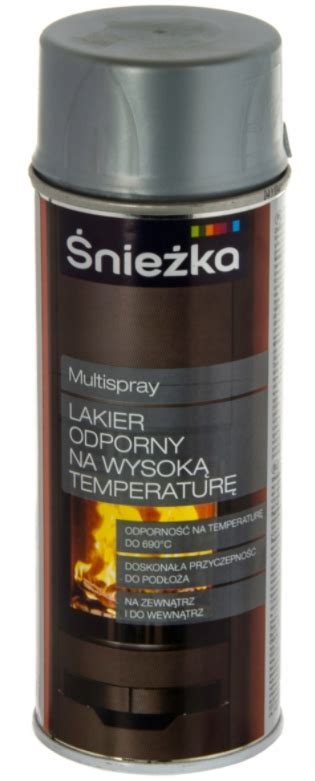 Lakier Odporny Na Wysok Temperatur Srebrny Nie Ka Multi Spray Ml