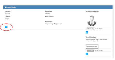 Profile Settings Accubooks Plus Docs