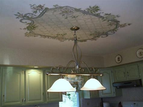 Items similar to Hand Painted Ceiling Medallion, Home Decor, Custom ...