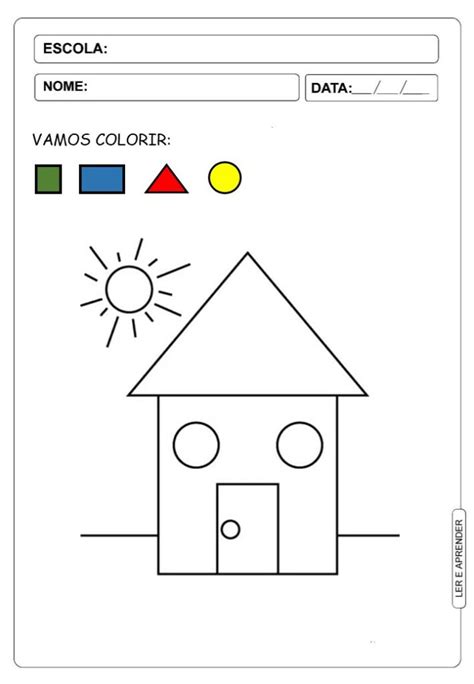 Atividades De Formas Geom Tricas Para Imprimir Educa O Infantil