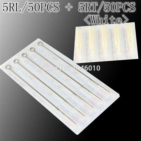 100pcs Of 50pcs Sterile Tattoo Needles 50pcs White Disposable Tattoo