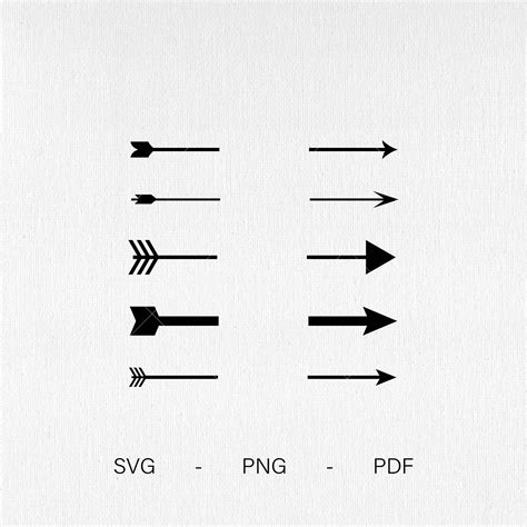 Split Arrow Svg Png Pdf Etsy