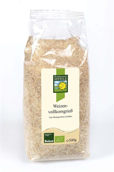 Bohlsener Mühle Weizenvollkorngrieß bio naturPur Shop