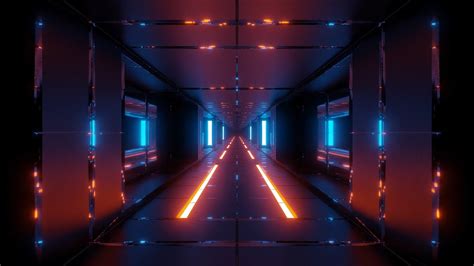 COLI Loop 4K Abstract Tunnel VJ Motion Background Tunnel Neon Light