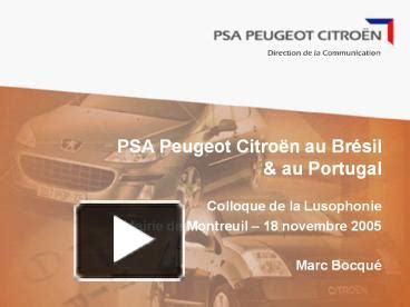 Ppt Psa Peugeot Citro Powerpoint Presentation Free To View Id