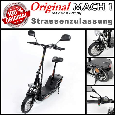 Mach E Scooter Mit Strassenzulassung Ps Mofa Elektroscooter