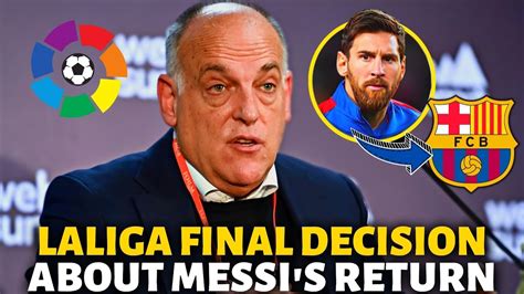 🚨urgent Javier Tebas Just Confirmed Hard Blow At Barcelona Barcelona