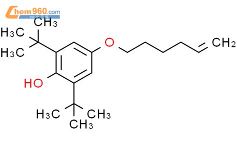 660410 36 6 Phenol 2 6 bis 1 1 dimethylethyl 4 5 hexenyloxy 化学式结构式