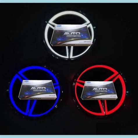 Luces Decorativas Insignias De Automvil D Logo Led Emblema De Luz