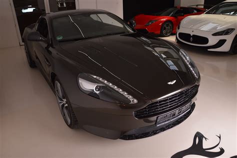 Aston Martin DB9 FL 13-16 Virage Front bumper carbon splitter lip ...