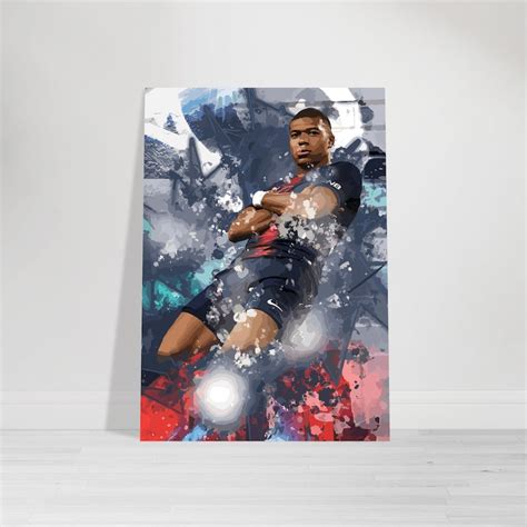 Kylian Mbappé Premium Poster Matt Sports Art Office Wall Art Wall