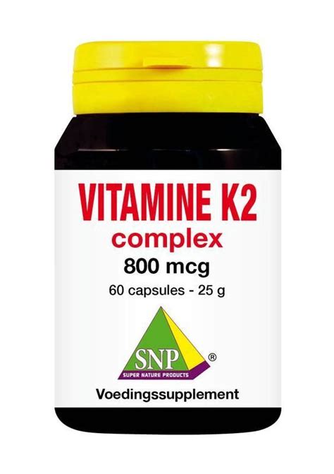 Vitamine K2 Complex 800 Mcg 60 Capsules SNP Nova Vitae