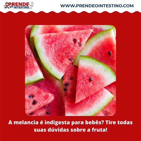 A Melancia Indigesta Para Beb S Tire Todas Suas D Vidas Sobre A Fruta