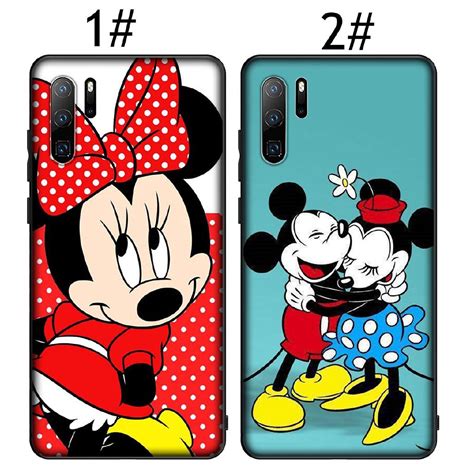 Huawei P30 P20 Pro 10 Lite Soft TPU Cover Cartoon Mickey Minnie Mouse