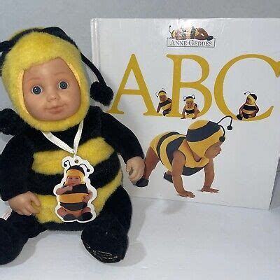 RARE EUC Anne Geddes Baby BumbleBee Plush Stuffed Toy Beans wBent Tag ...