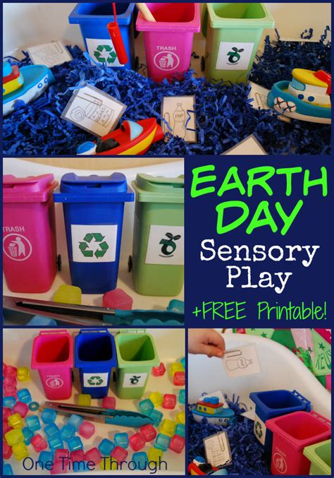 Earth Day Sensory Bins Recycling Activities Recycling Lessons