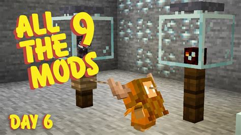 All The Mod 9 Stream Day 6 Best Early Game Mob Farm Youtube